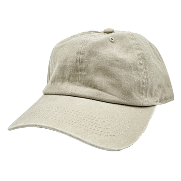AS-1100 - Cotton Twill Premium Pigment Dyed Cap - Beige / One Size - CAPS