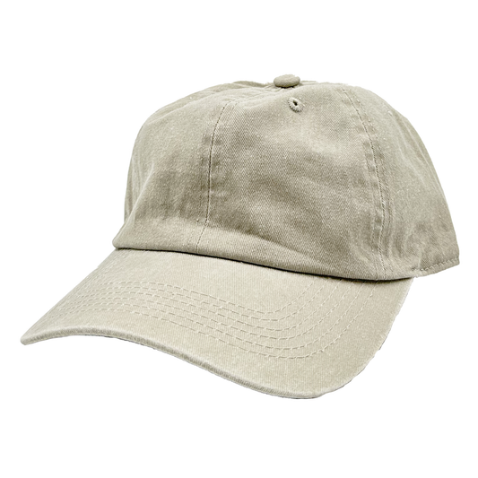 AS-1100 - Cotton Twill Premium Pigment Dyed Cap - Beige / One Size - CAPS
