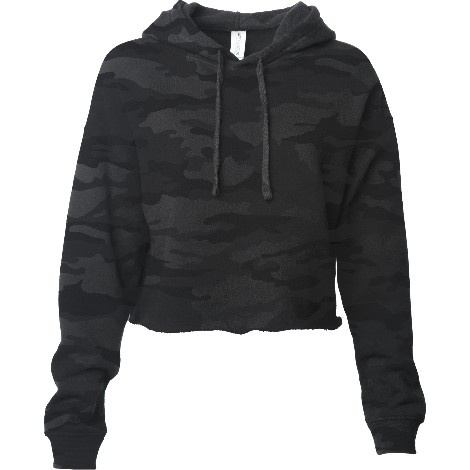 AFX64CRP - Women’s Lightweight Crop Hooded Pullover - Black Camo / XS - HOODIES