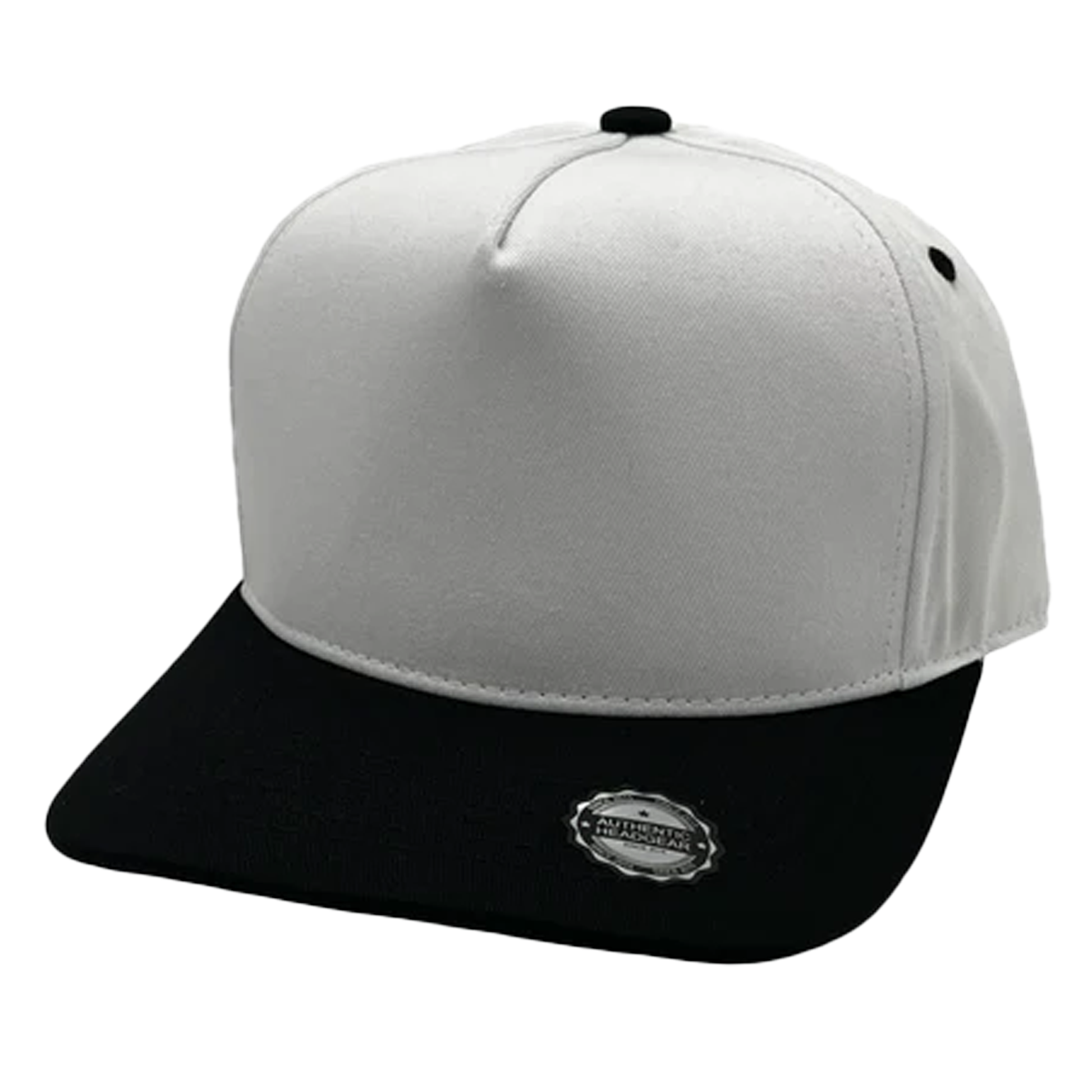 GNV-007 - Premium Pro Style Cap - Black White / One Size - CAPS