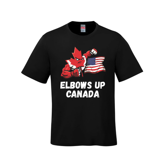 Elbows Up Canada! - 160GSM T-Shirt – Proudly Canadian - Canada Vs America