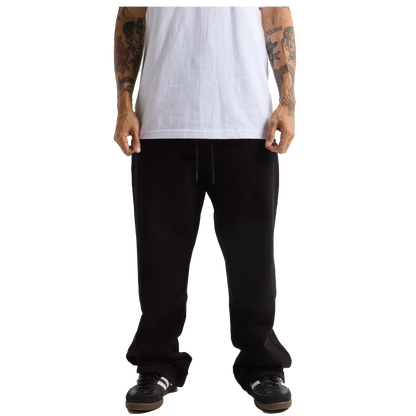 Garment Dye Straight Leg Baggy Sweatpants - 13.5 oz - Black / S - SWEATPANTS