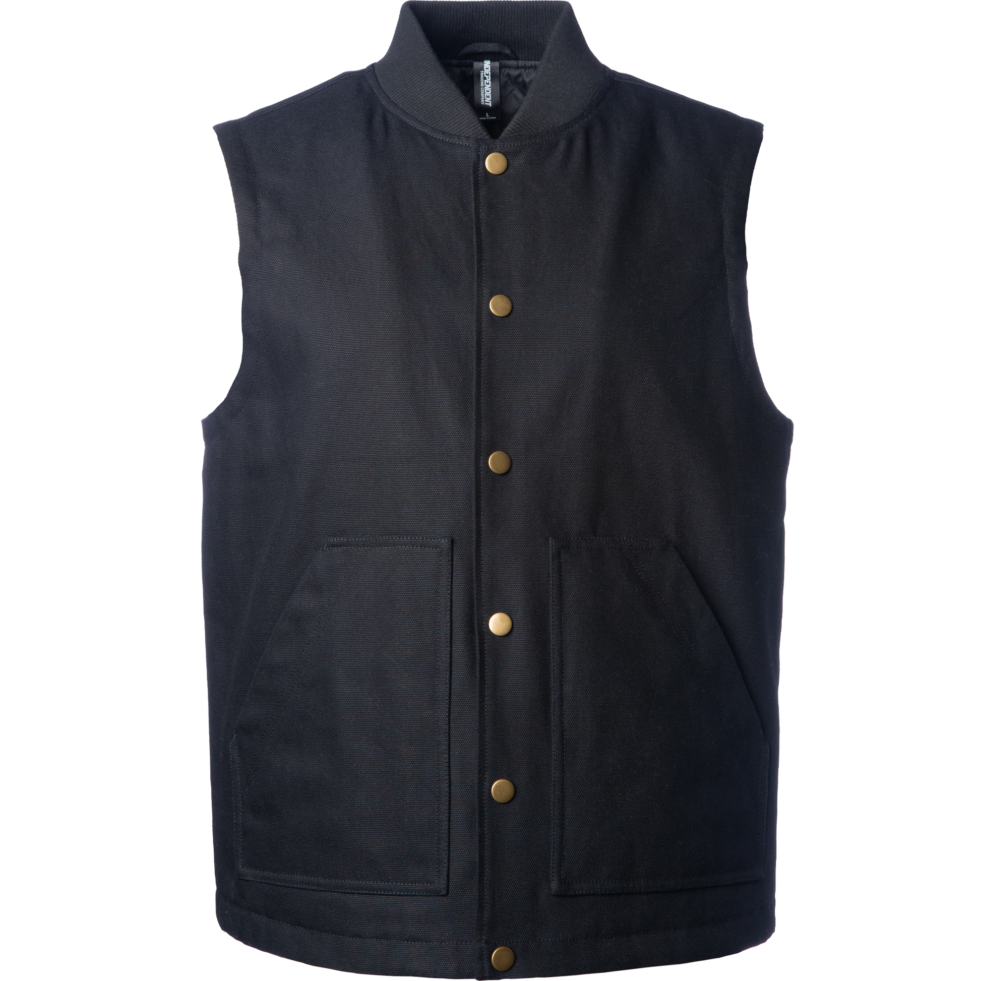 EXP560V - Men’s Insulated Canvas Workwear Vest - Black / XS - COATS & JACKETS