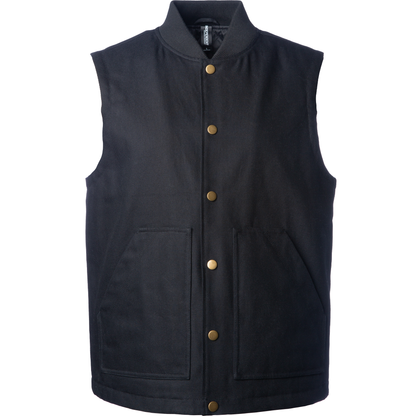 EXP560V - Men’s Insulated Canvas Workwear Vest - Black / XS - COATS & JACKETS