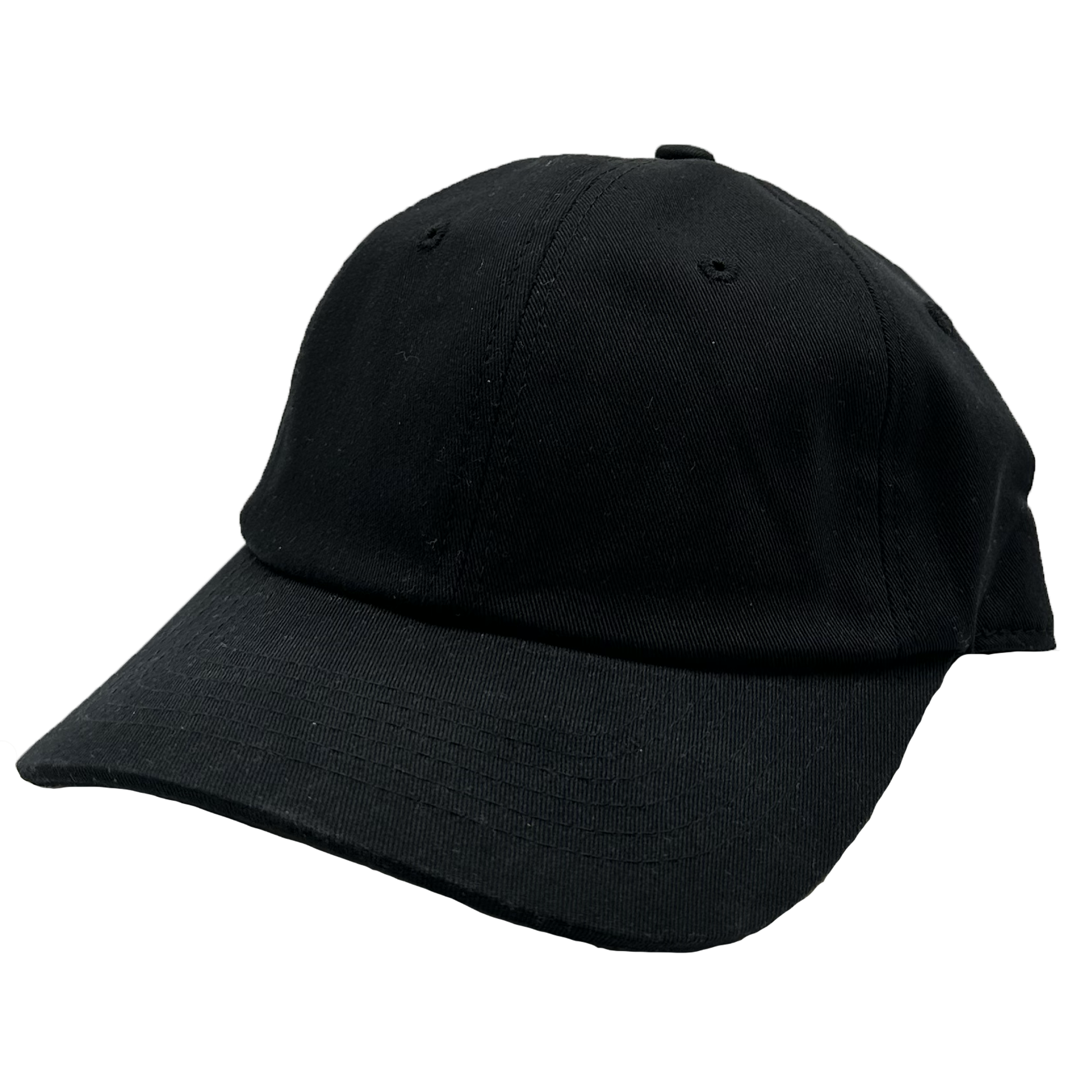 GNV-1004 - Washed Cotton Dad Cap - Black / One Size - CAPS