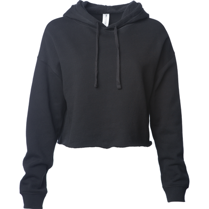 AFX64CRP - Women’s Lightweight Crop Hooded Pullover - Black / XS - HOODIES