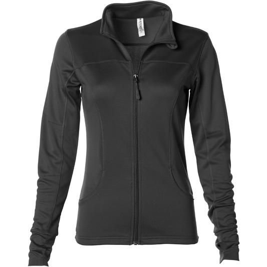 EXP60PAZ - Womens Polyester Athlectic Zip - Black / XS - ZIPS