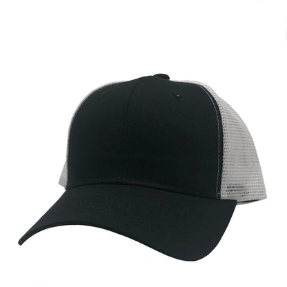 GN-1020 - Trucker Mesh - Black White / One Size - CAPS