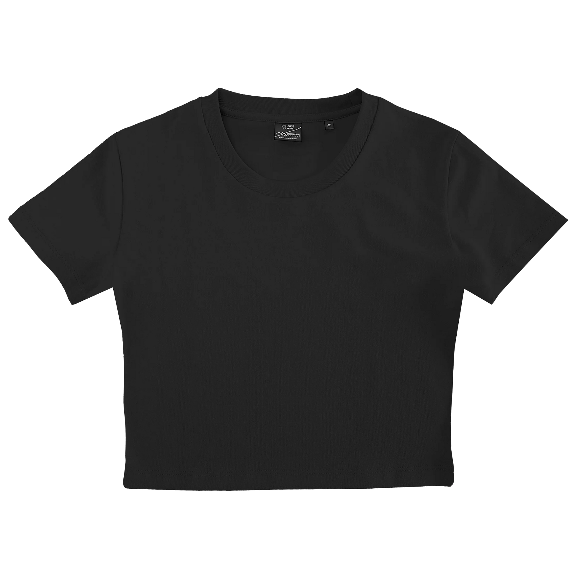 7013 - Woman Dri Ease Crop Top - Black / XS - TEES