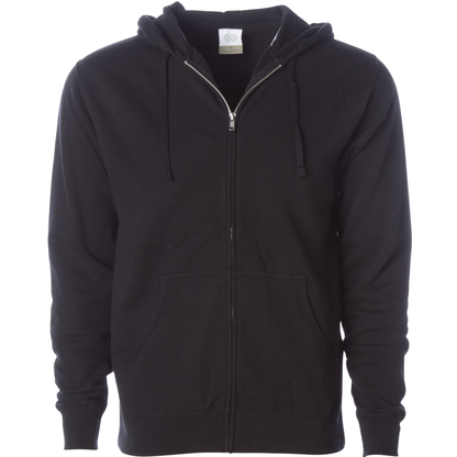 AFX4000Z - Lightweight Zip Hooded Sweatshirt - Black / XS - ZIPS