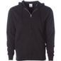 AFX4000Z - Lightweight Zip Hooded Sweatshirt - Black / XS - ZIPS