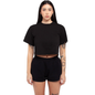 Women Garment Dye Fleece Shorts - Black / XS - SHORTS