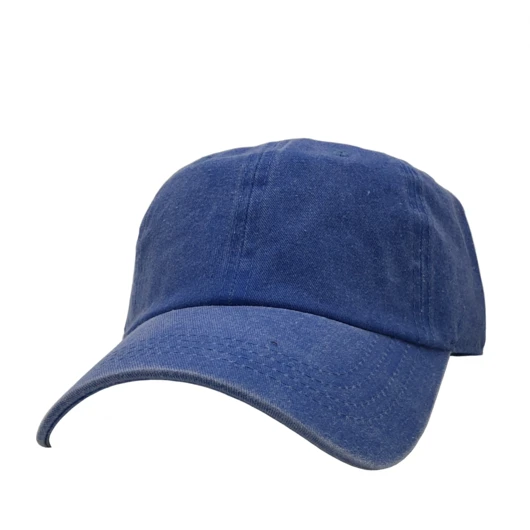 AS-1100 - Cotton Twill Premium Pigment Dyed Cap - Royal / One Size - CAPS