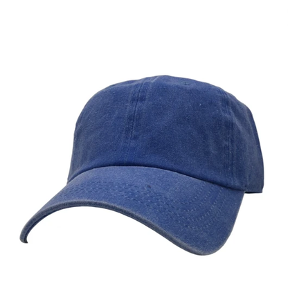 AS-1100 - Cotton Twill Premium Pigment Dyed Cap - Royal / One Size - CAPS