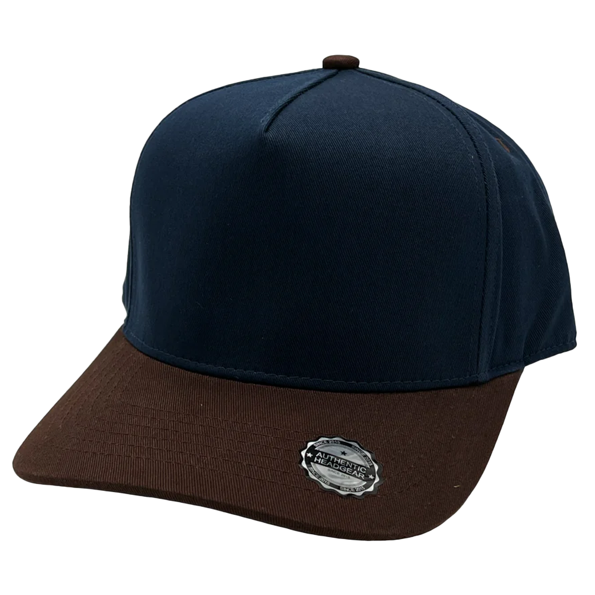 GNV-007 - Premium Pro Style Cap - Brown Navy / One Size - CAPS