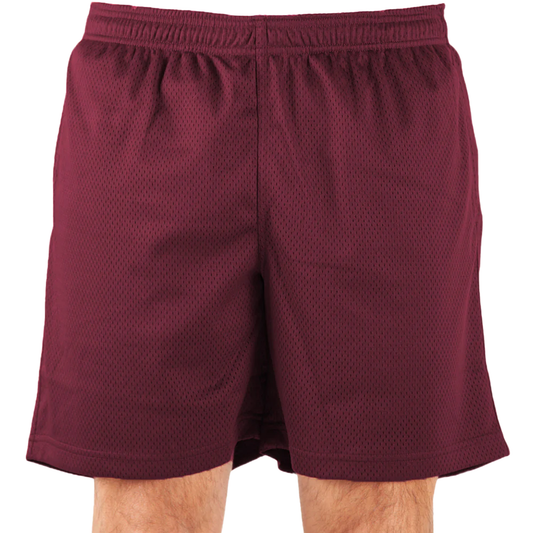 Mesh PE Shorts - Burgundy / XS - SHORTS