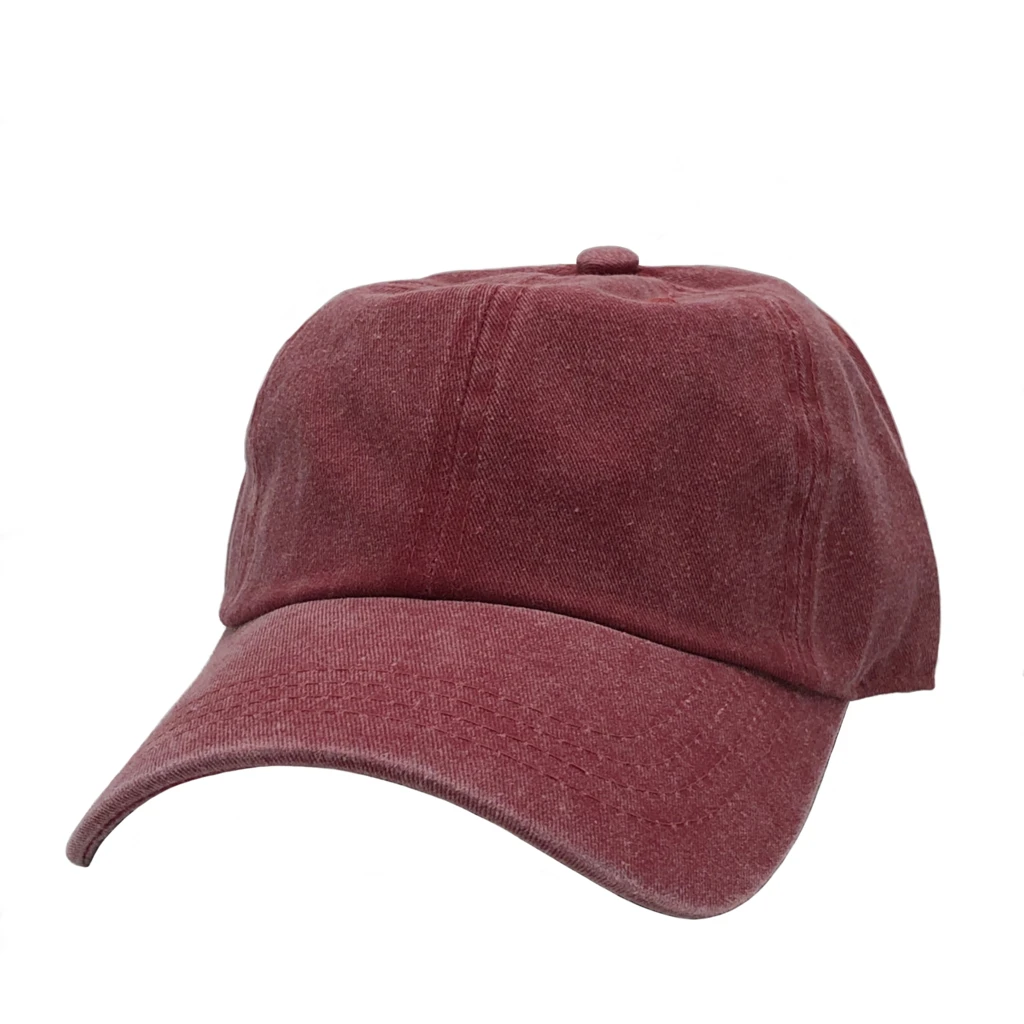 AS-1100 - Cotton Twill Premium Pigment Dyed Cap - Burgundy / One Size - CAPS