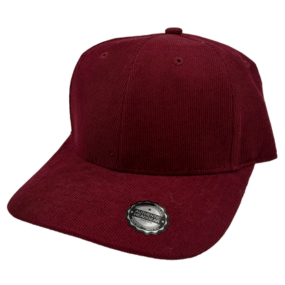 GN-1019 - Premium Corduroy Cap - Burgundy / One Size - CAPS