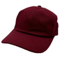 GNV-1004 - Washed Cotton Dad Cap - Burgundy / One Size - CAPS