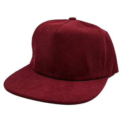 GNV-10195P - 5 panels Flat Bill Corduroy Cap