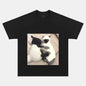 CAT PLAYING SHEEP T-SHIRT
