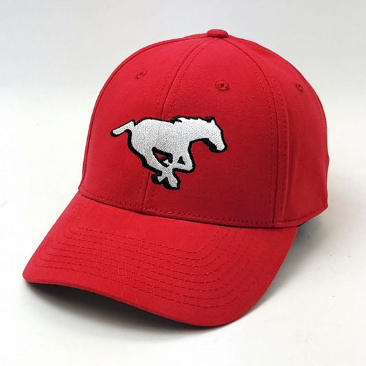 Calgary Stampeders - Basic,Red with Primary Logo Adjustable - OSFA - CFL Cap