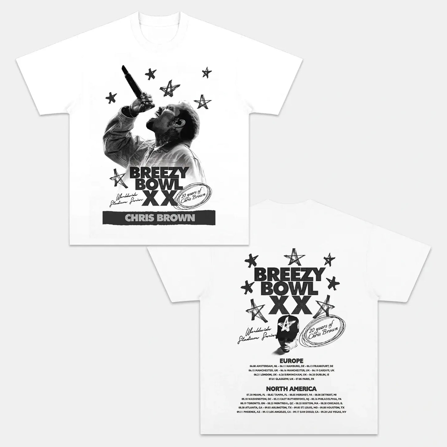 Chris Brown: Breezy Bowl Tour Tee V7