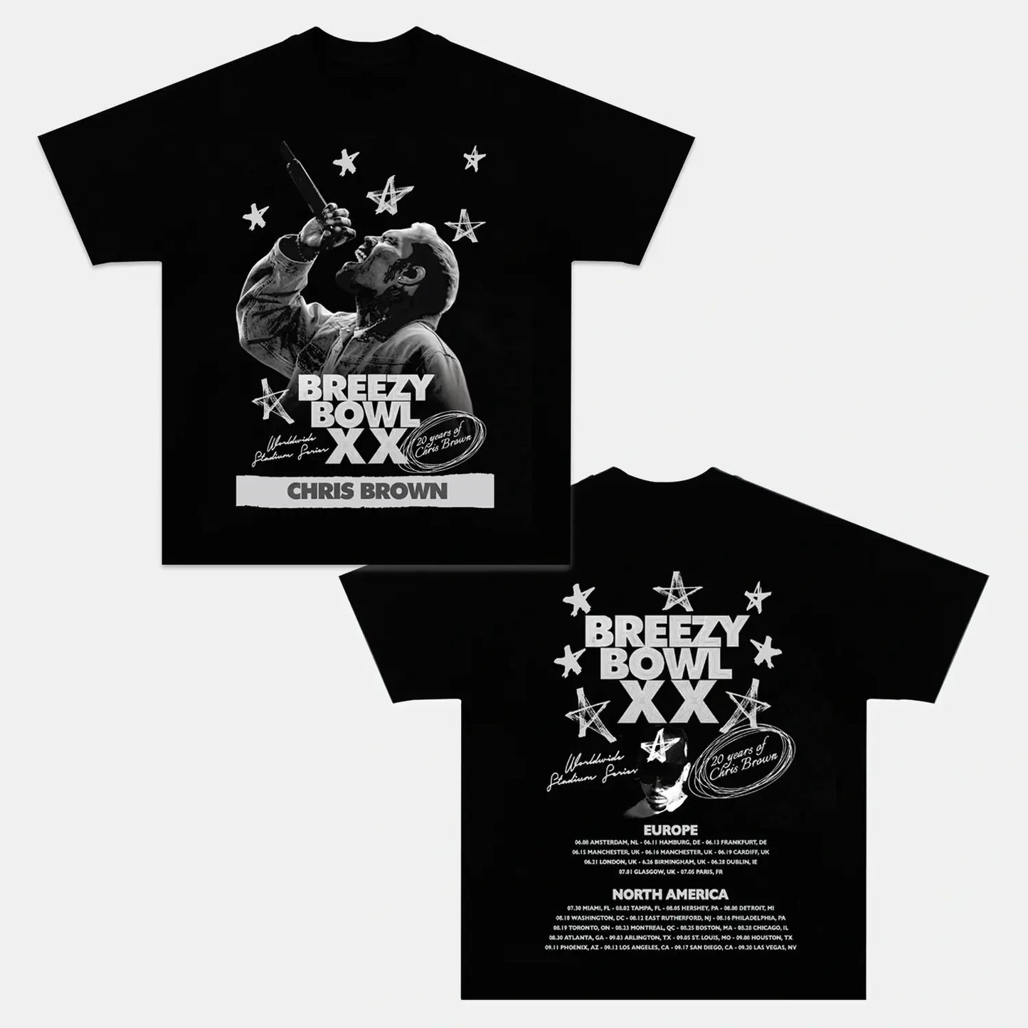 Chris Brown: Breezy Bowl Tour Tee V7