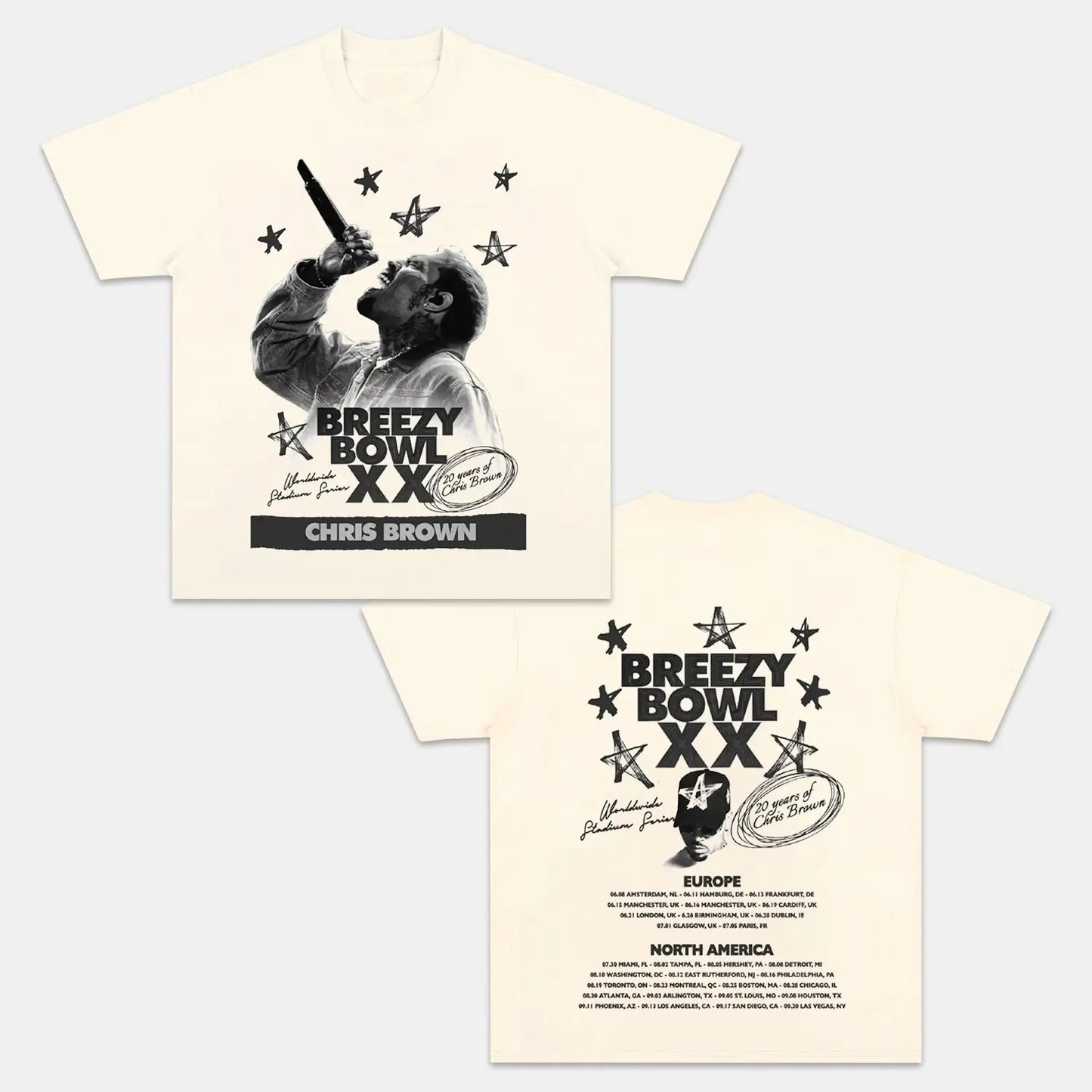 Chris Brown: Breezy Bowl Tour Tee V7