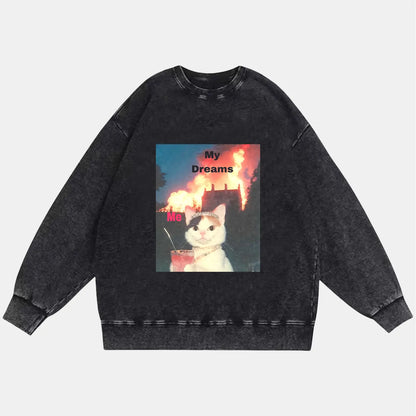 CUTE CAT VINTAGE CLOTHES