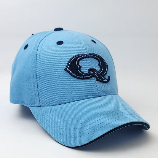 Letter ’Q’ Cap - Sky Blue Adjustable - OSFA / Light - Military and More