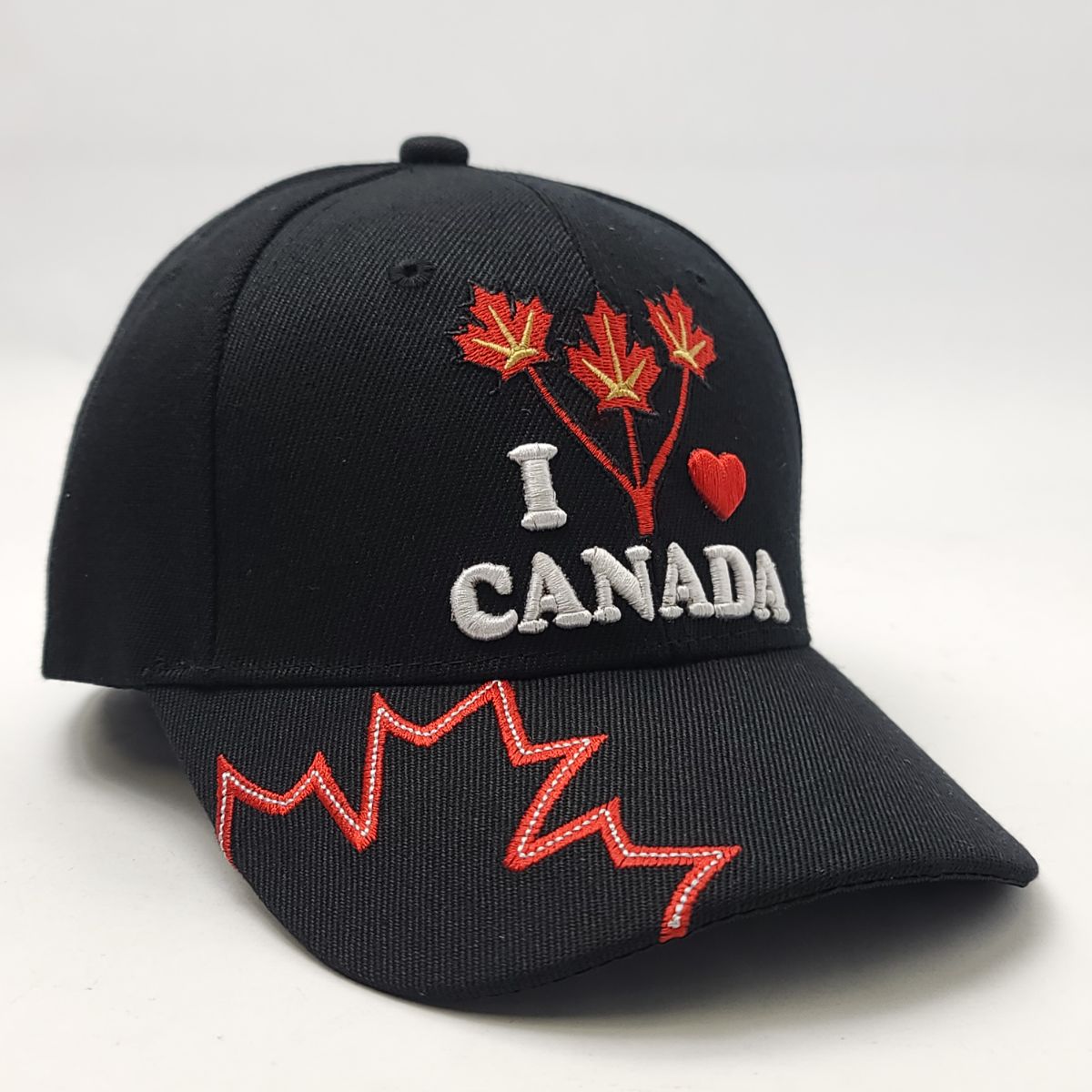 ’I Love Canada’ Cap - Multi-Coloured Adjustable - Canada