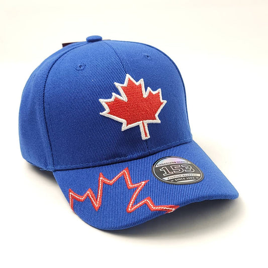 Toddler - Canada Leaf Cap - 1602T Multi-Coloured Size - Royal / Logo Cap-Youth
