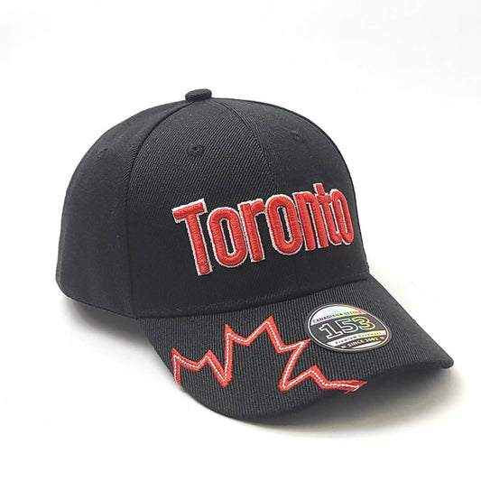 Youth - Toronto Banner Cap - Multi-Coloured Size - Black / Logo Cap-Youth