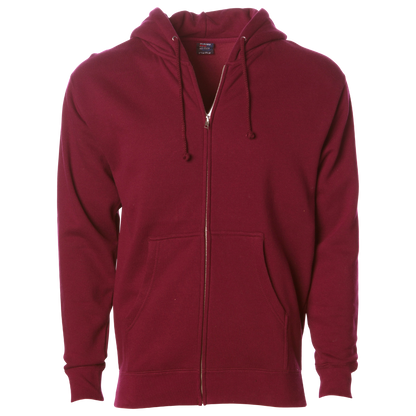 IND4000Z - Men’s Heavyweight Zip Hooded Sweatshirt - Cardinal / XS - CLOSE