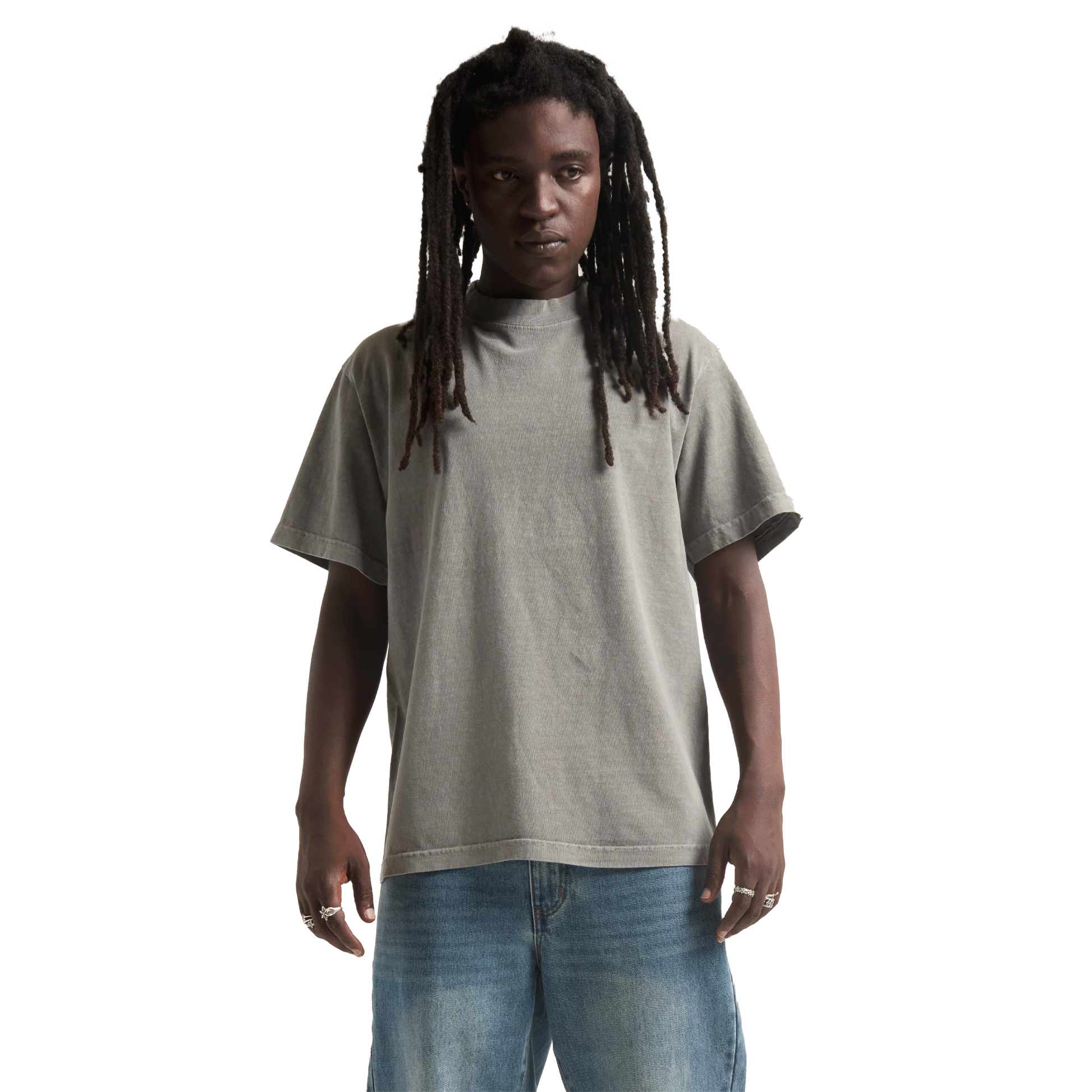 Max Heavyweight Garment Dye - 7.5 oz - Cement / XS - TEES