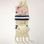 Toddler - Happy School 3 pieces set Multi-Coloured - Beige / Character Knit Toque Set