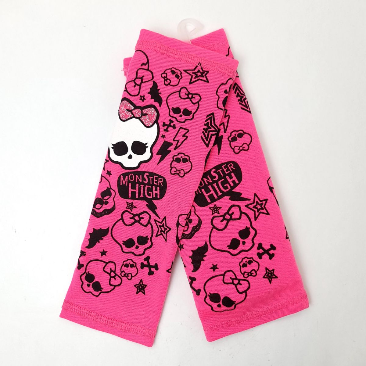 Youth - Monster High Arm Warmers Hot Pink - Character Knit Toque Set