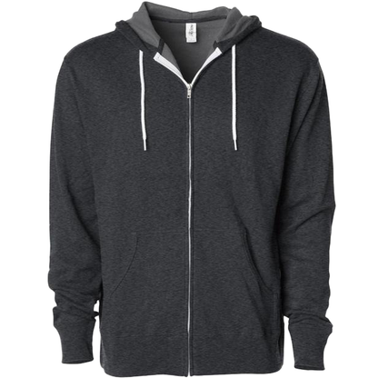 AFX90UNZ - Unisex Zip Hooded Sweatshirts - Charcoal Heather / XS - ZIPS
