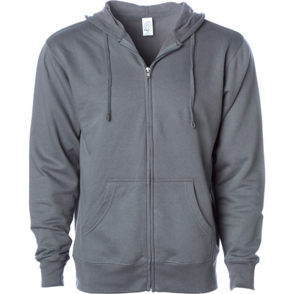 SS4500Z - Midweight Zip Hooded Sweatshirt - Charcoal / XS - ZIPS
