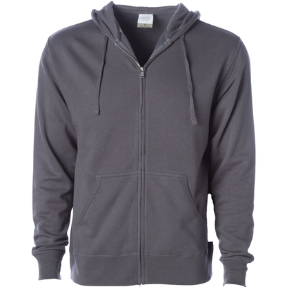 AFX4000Z - Lightweight Zip Hooded Sweatshirt - Charcoal / S - CLOSE