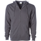 AFX4000Z - Lightweight Zip Hooded Sweatshirt - Charcoal / S - CLOSE
