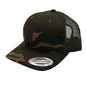 GNV-6606T - Premium Trucker Mesh Cap - Camo Green Olive / ONE SIZE - CAPS
