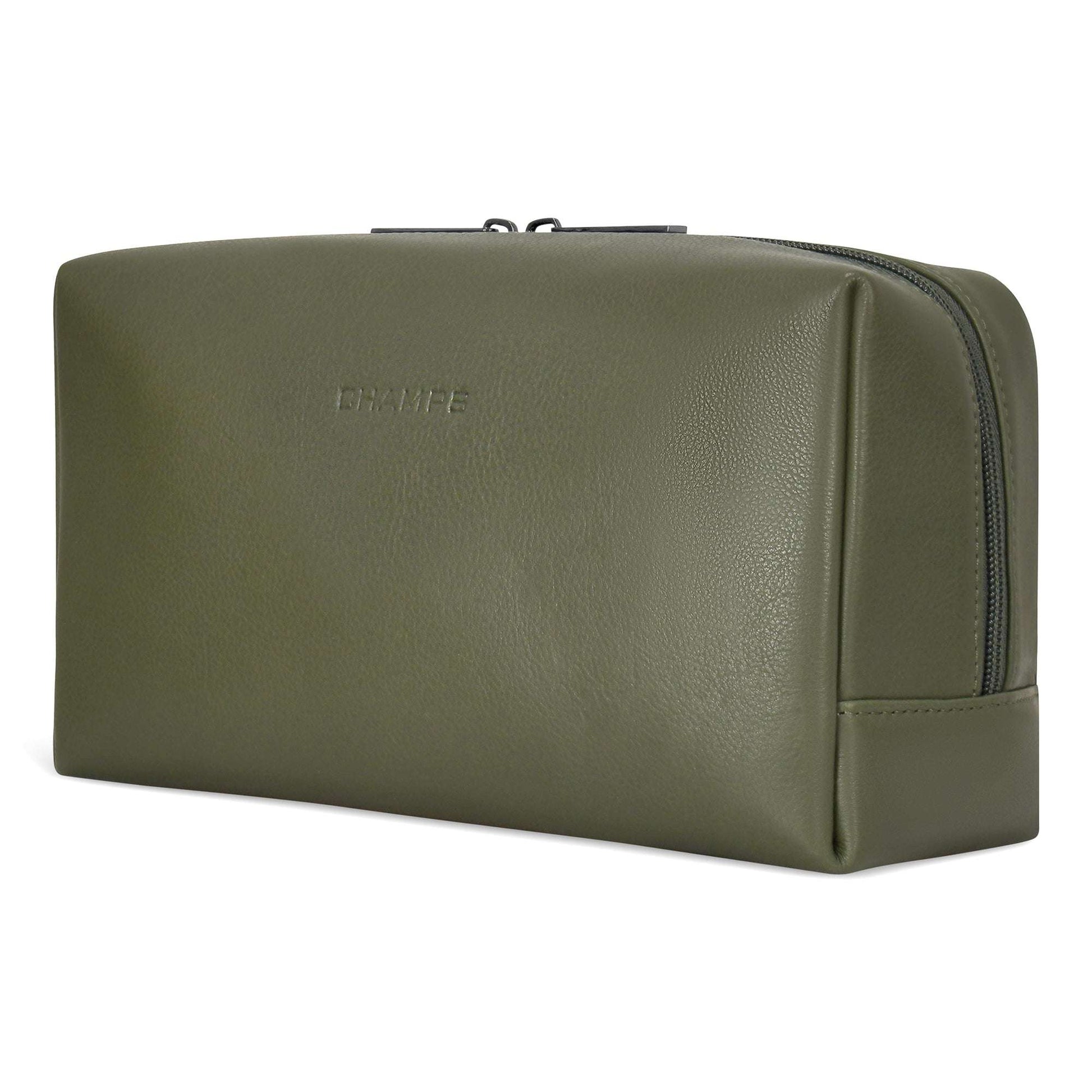Onyx / Leather Toiletry Bag