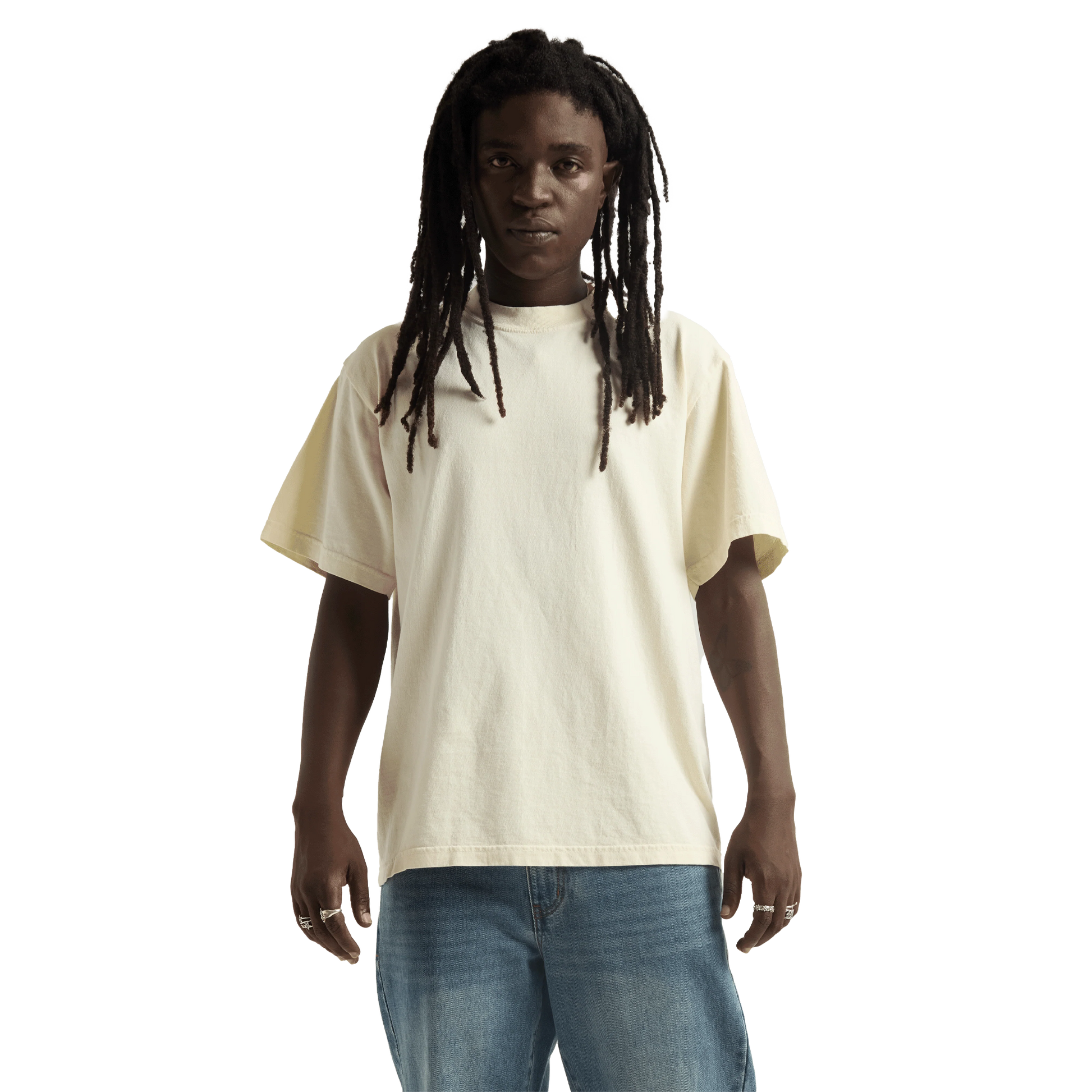 Max Heavyweight Garment Dye - 7.5 oz - Cream / XS - TEES