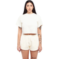 Women Garment Dye Fleece Shorts - Cream / XS - SHORTS
