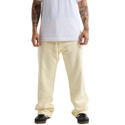 Garment Dye Straight Leg Baggy Sweatpants - 13.5 oz - Cream / S - SWEATPANTS
