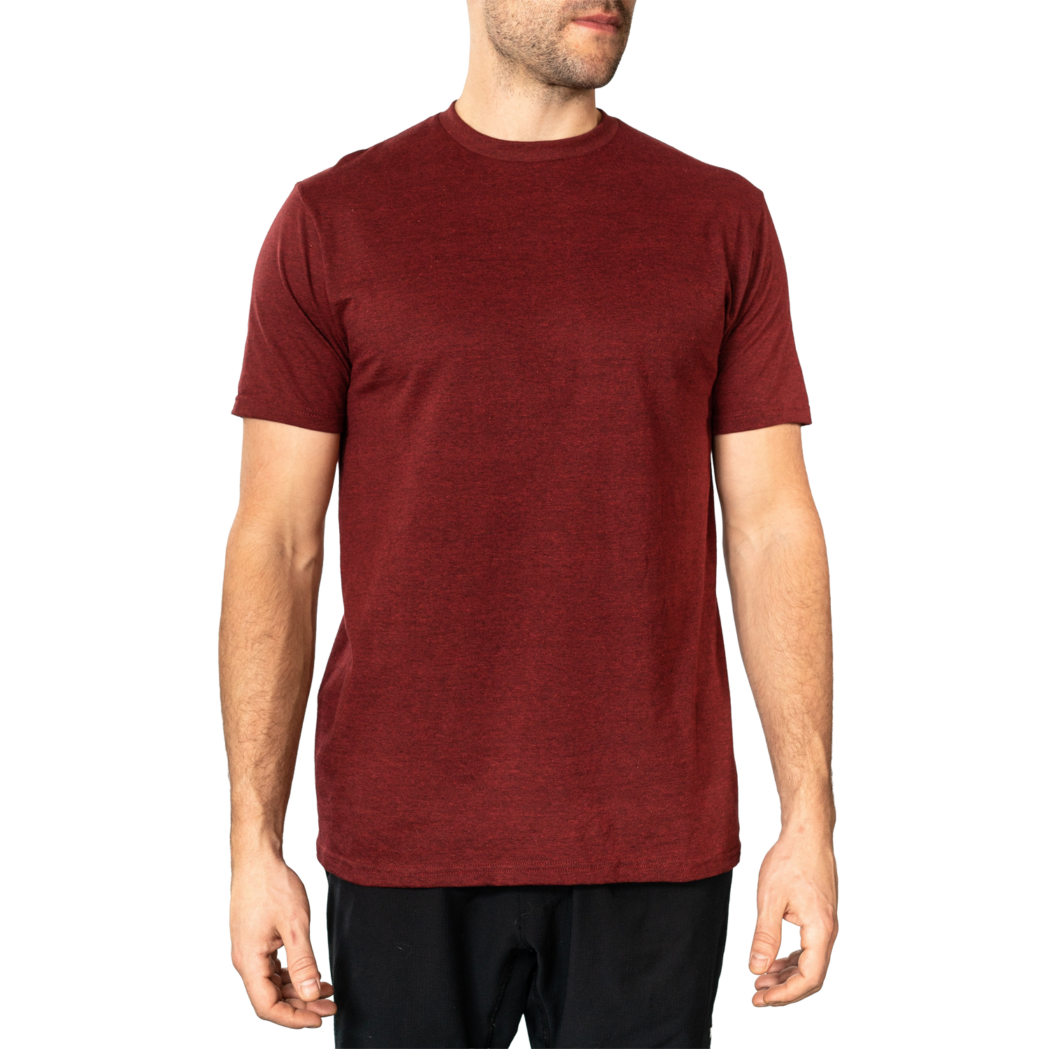 47146 - Men London Tees - Crimson Heather / XS - CLOSE