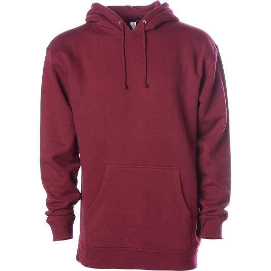 IND4000 - Men’s Heavyweight Pullover Hoodie - Currant / XS - CLOSE