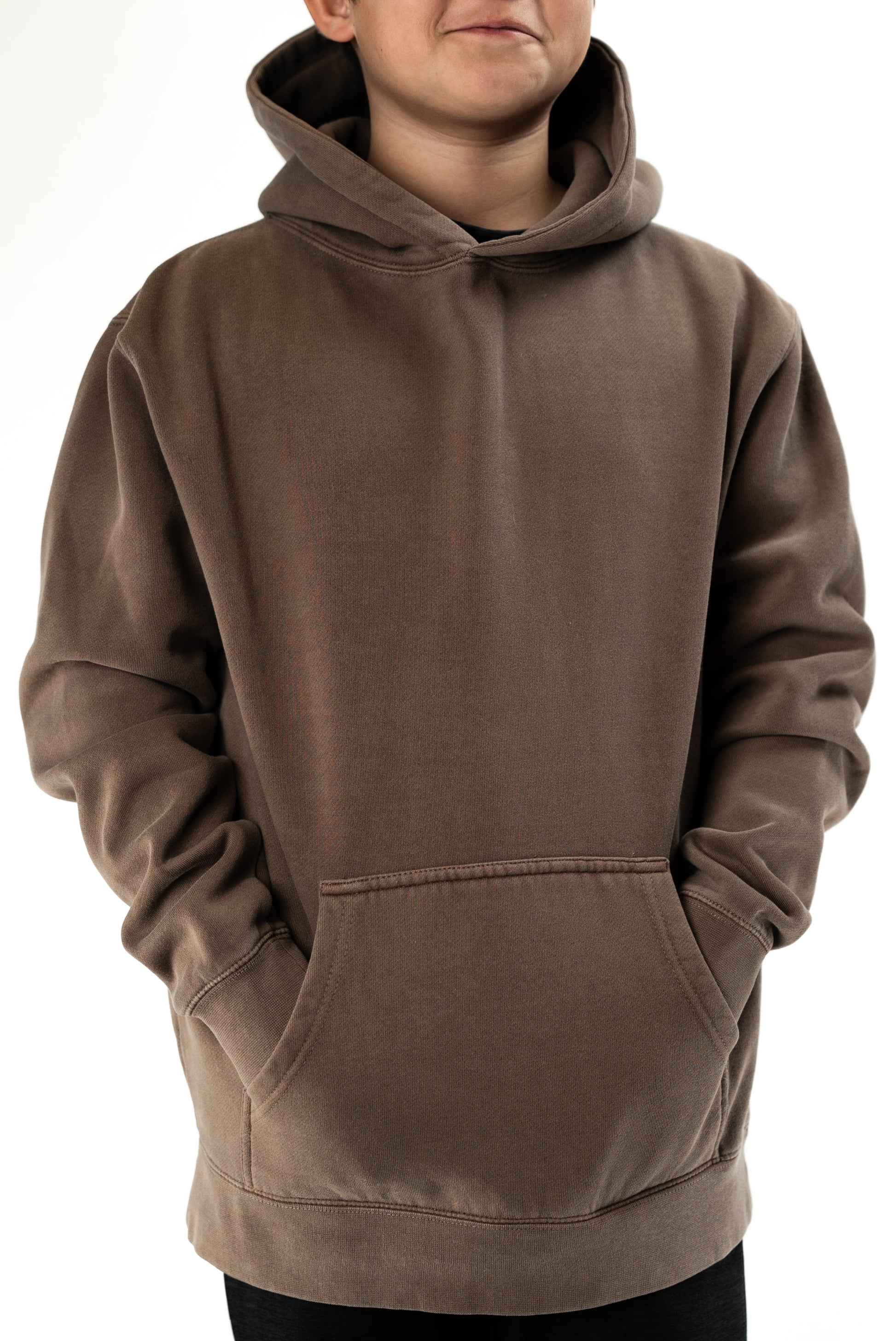 IND4001YPD - Youth Heavyweight Pigment Dye Hoodie - Clay / XS - HOODIES